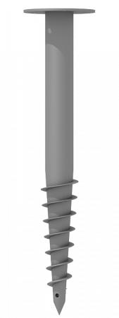 Купить недорогие винтовые сваи. 
        Винтовая свая. Грунт ГФ-021 – СВМ-FB 57 (3) – 1500