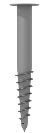 Купить недорогие винтовые сваи. 
        Винтовая свая. Грунт ГФ-021 – СВМ-FB 114 (4) – 2000
