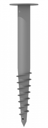 Купить недорогие винтовые сваи. 
        Винтовая свая. Грунт ГФ-021 – СВМ-FB 89 (3.5) – 3500